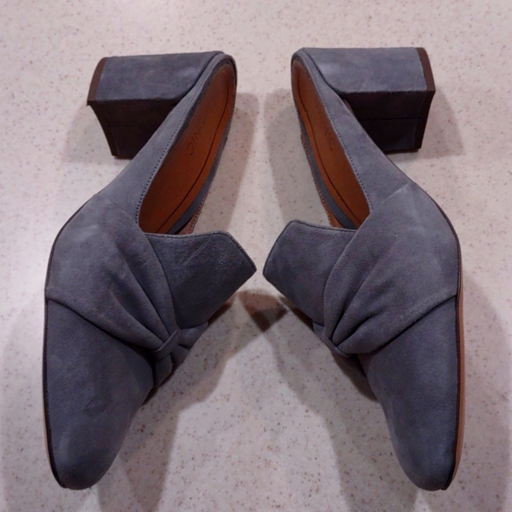 Vionic Grey Suede Presley Mules Size 10 Medium EUC - Picture 4 of 12